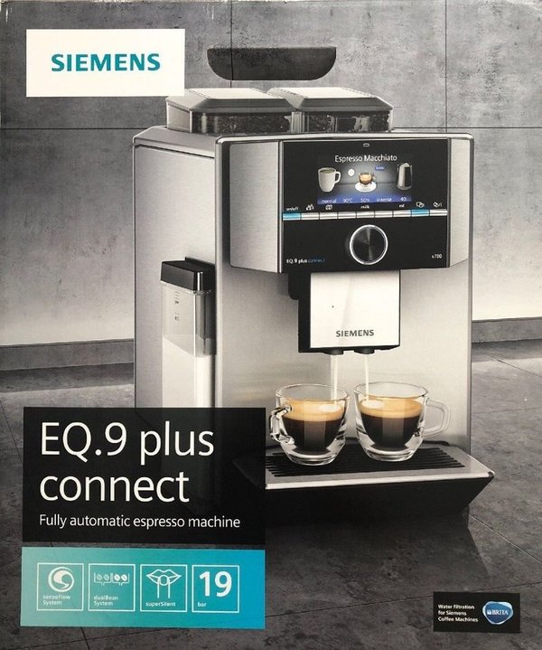 Siemens eq.9 ti9575x1de machine à café autonome machine à expresso acier inoxydable