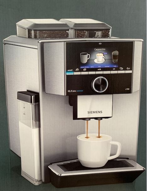 Siemens TI9575X9DE EQ.9 plus connect s700 Kaffeevollautomat Silber/Schwarz #