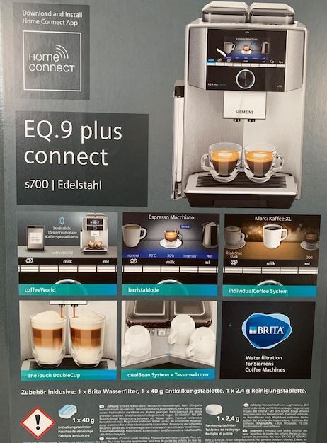 Siemens TI 9575X1DE EQ.9 plus connect s700 Kaffeevollautomat
