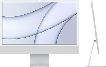 Apple iMac 24" Retina 4,5K 2021 M1/8/256GB 7C GPU Silber MGTF3D/A #