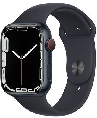 Apple Watch Series 7 LTE 41mm Mitternacht Sportarmband GPS + Cellular  MKHQ3FD/A