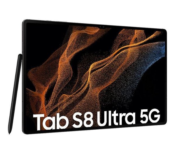 Samsung GALAXY Tab S8 Ultra 5G SM-X906BZAEEUB 128 GB graphite Android 12.0 Tablet mit S-Pen