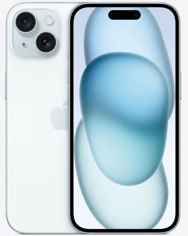 Apple iPhone 15 128 GB Blau MTP43ZD/A (Neu, Differenzbesteuert)